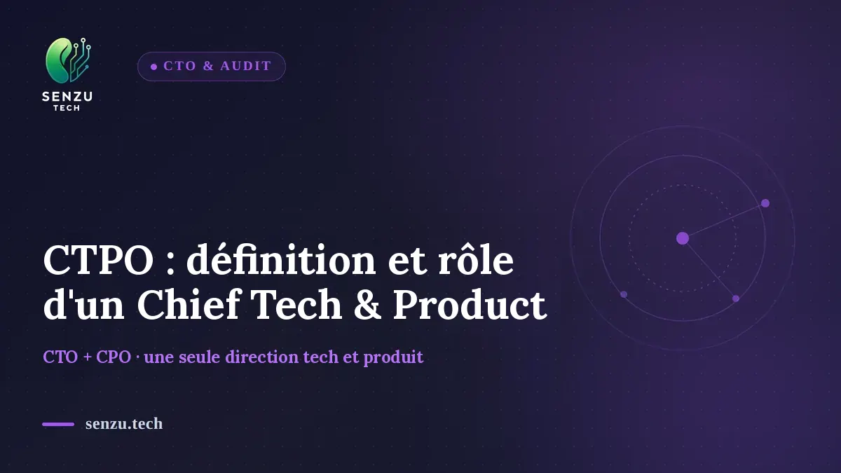 CTPO : définition, rôle, et différence avec un CTO ou un CPO
