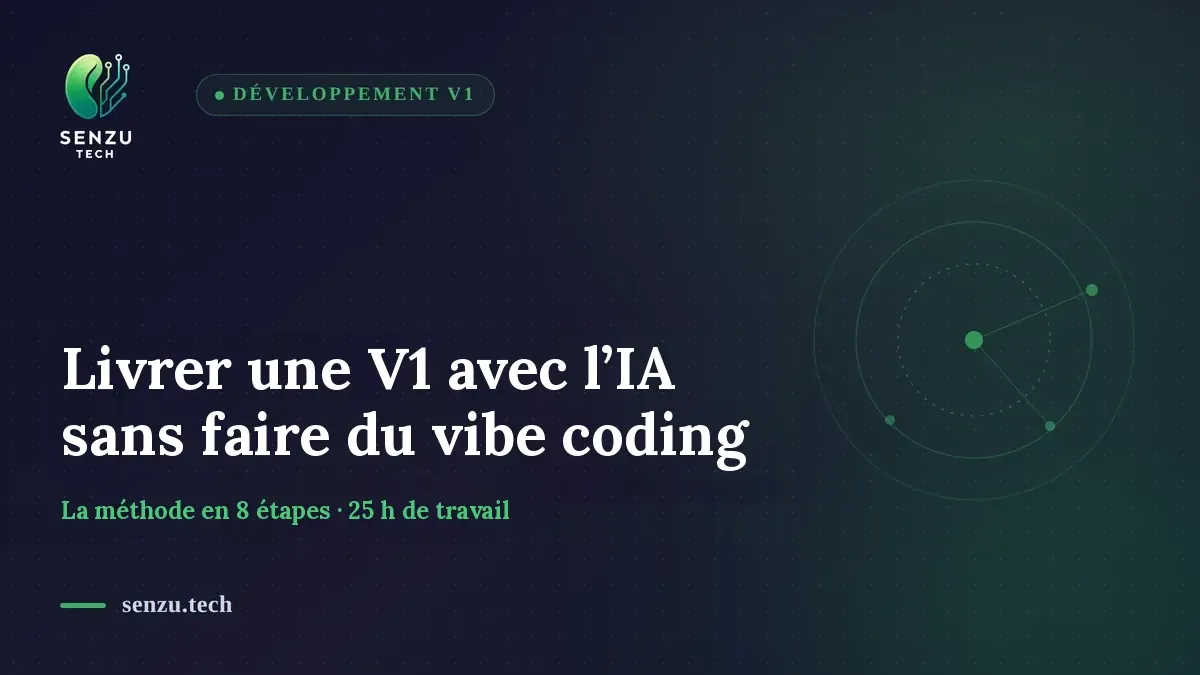 Livrer une V1 avec l'IA sans faire du vibe coding