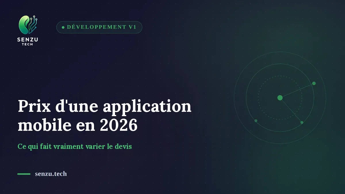 Prix d'une application mobile en 2026 : ce qui fait vraiment varier le devis