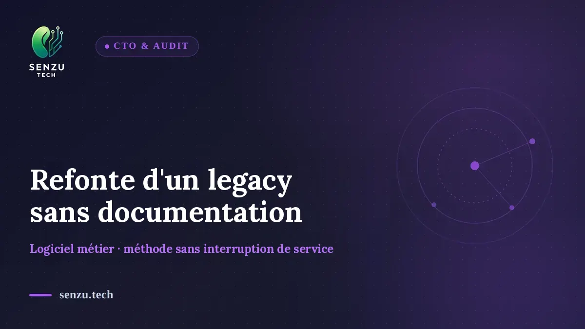 Refonte d'un logiciel legacy sans documentation : comment on s'y prend